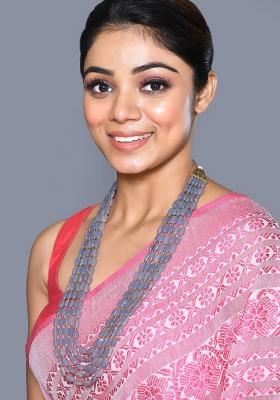 Grey Beads Pearl Neckleace