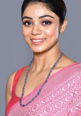 Grey Beads Pearl Neckleace