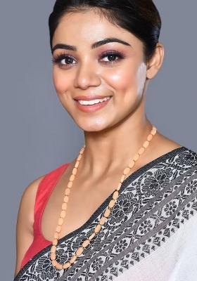 Peach Beads Pearl Neckleace