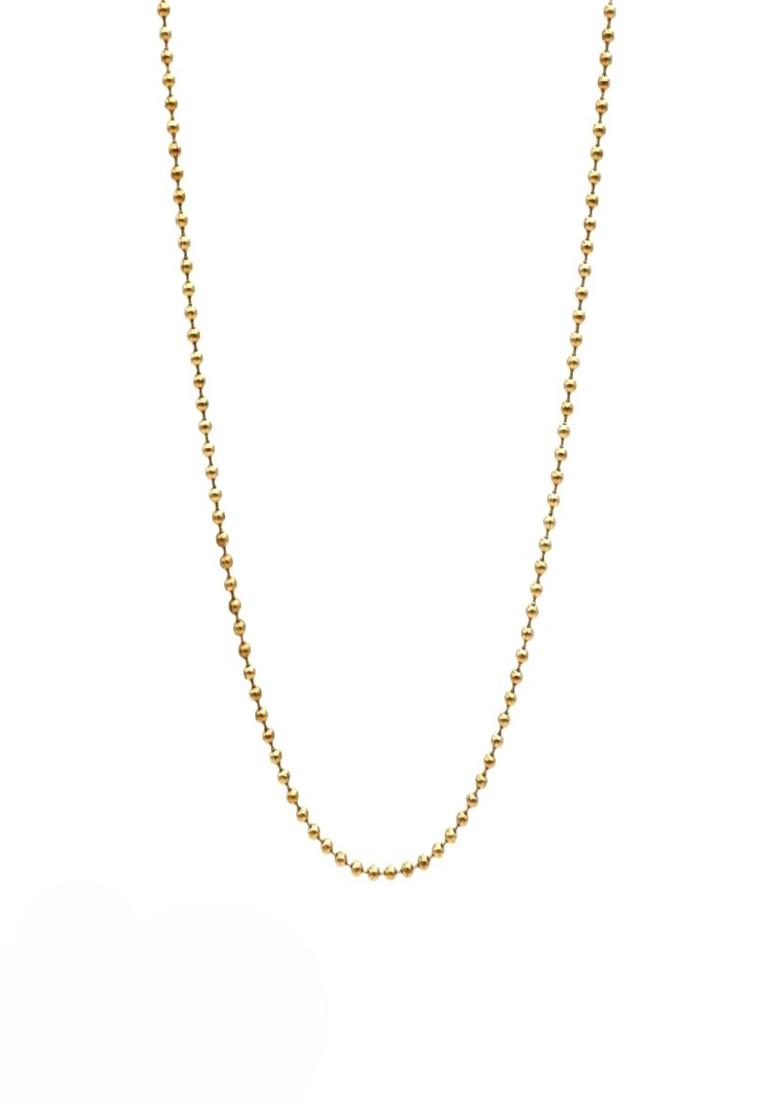 18K Gold Plated Waterproof Anti-Tarnish Round Chain Necklace - Indya