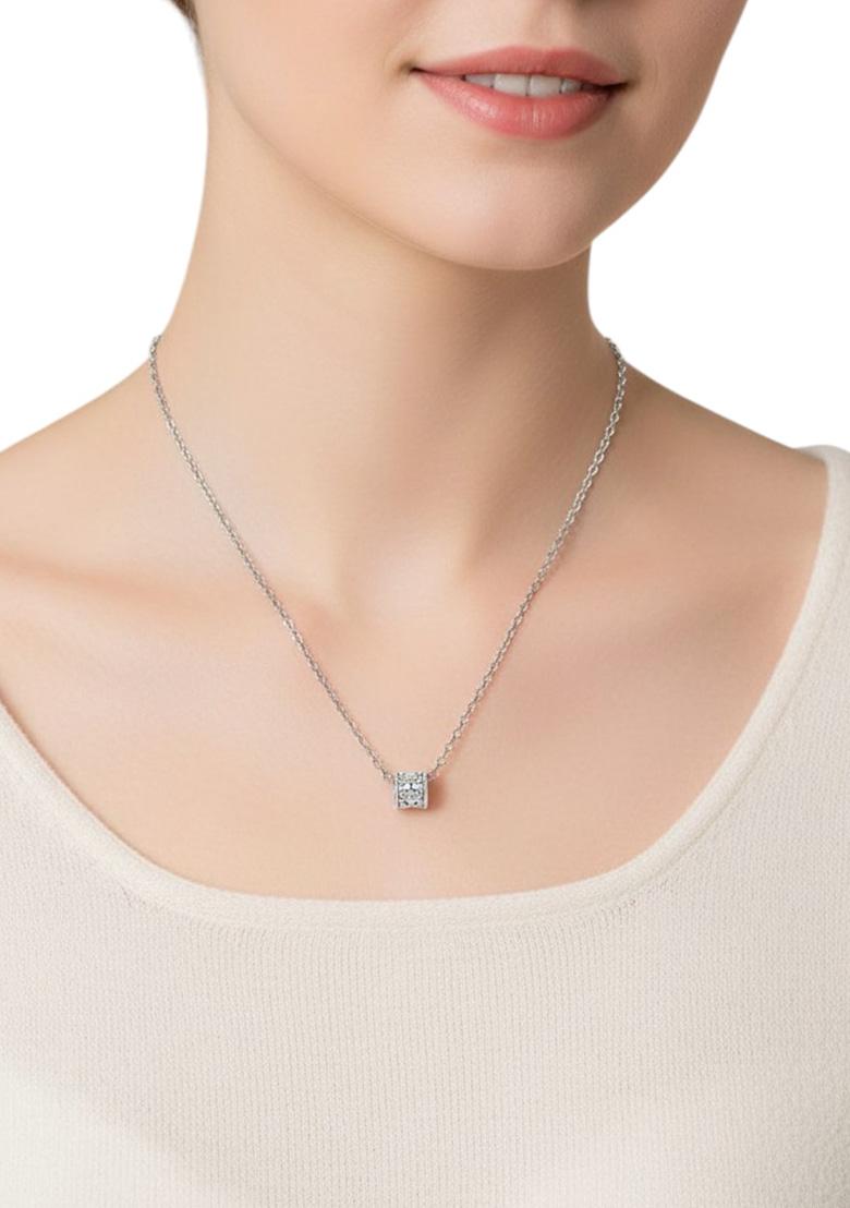 Silver Alloy Chain Pendant - Indya