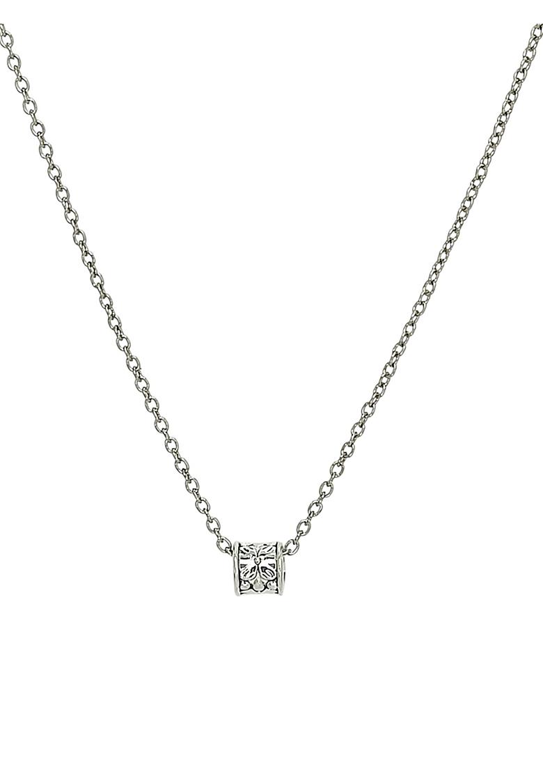 Silver Alloy Chain Pendant - Indya