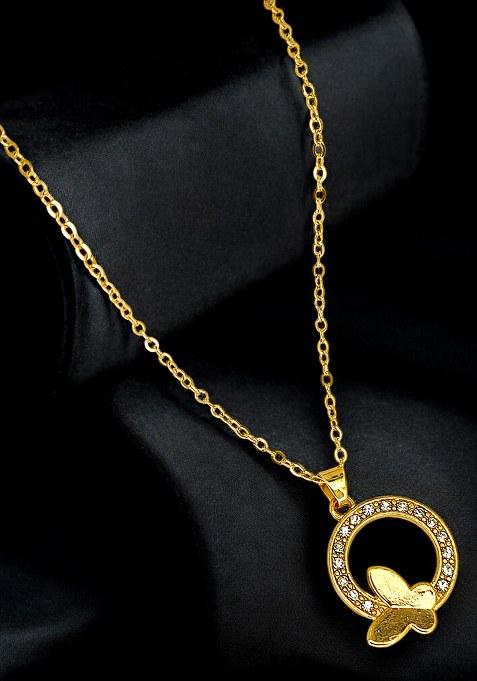 Golden Alloy Chain Pendant