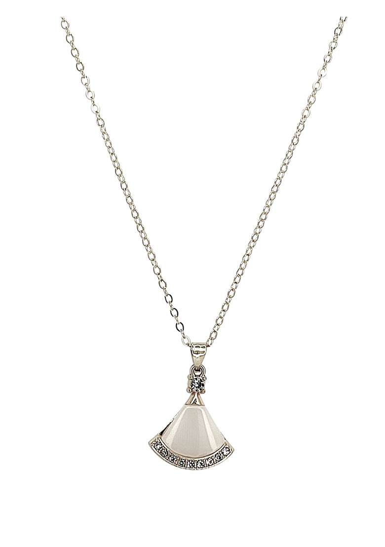 Silver Alloy Chain Pendant - Indya
