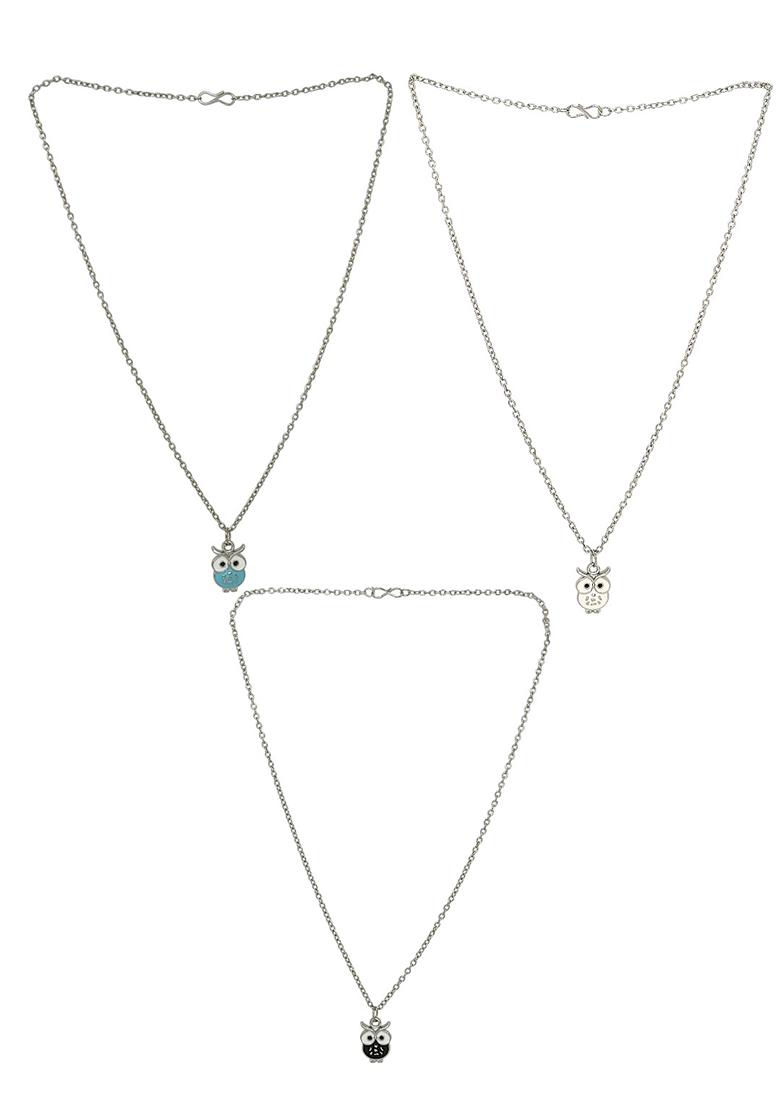 Silver Alloy Chain Pendant - Indya