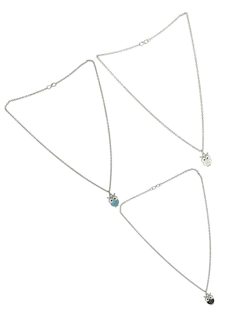 Silver Alloy Chain Pendant - Indya