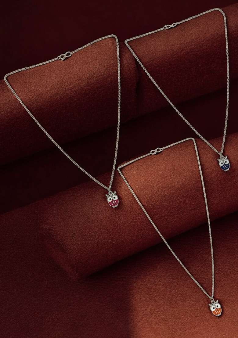 Silver Alloy Chain Pendant - Indya