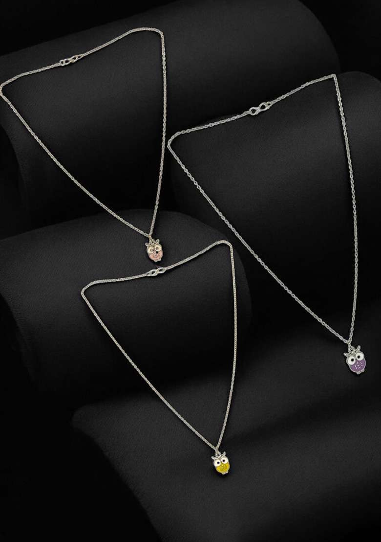 Silver Alloy Chain Pendant - Indya