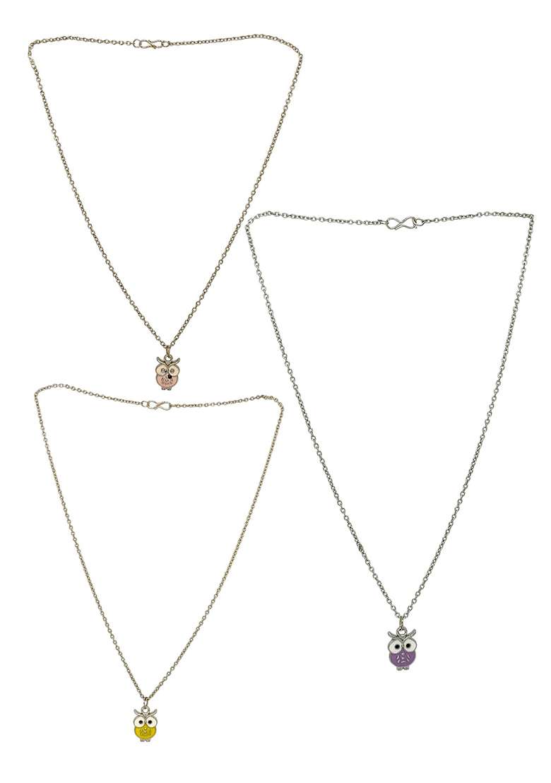 Silver Alloy Chain Pendant - Indya