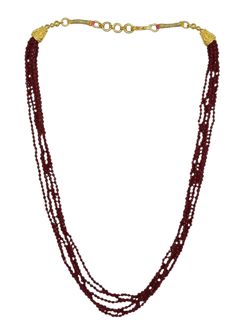 Golden Alloy Chain Pendant - Indya