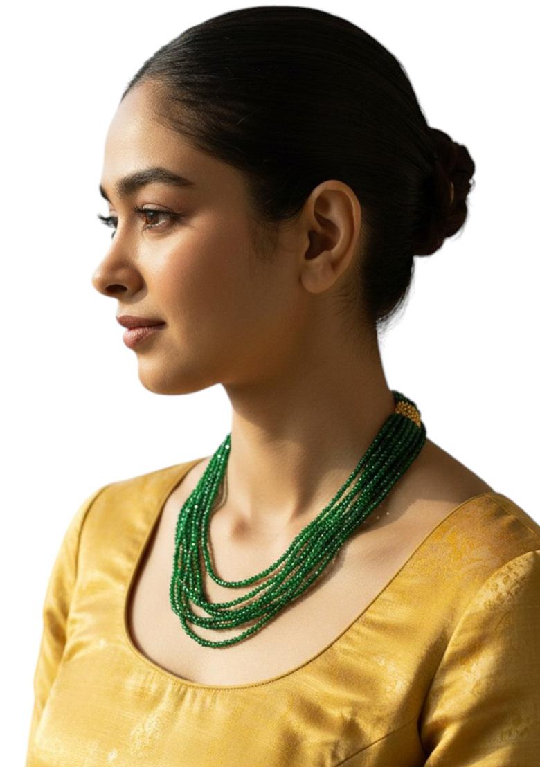 Golden Alloy Chain Pendant - Indya