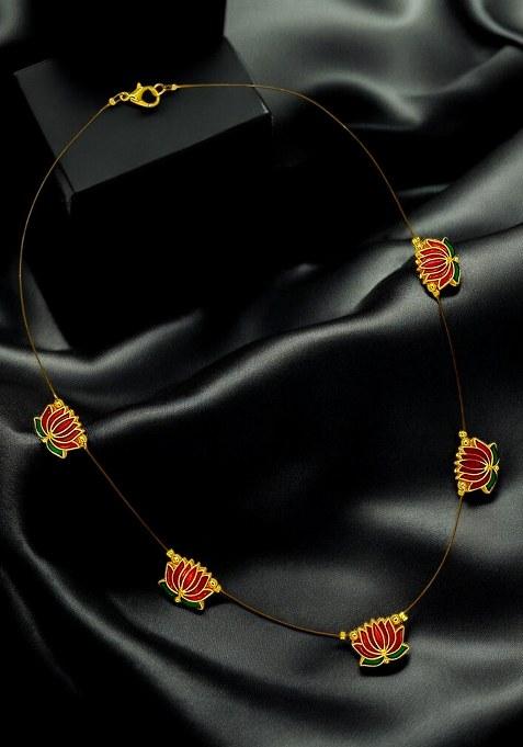 Golden Alloy Chain Pendant