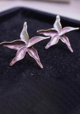 Pink  Stainless Steel Necklace Set