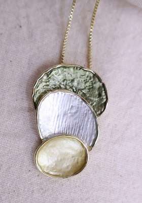 Multicolor  Stainless Steel Necklace Set