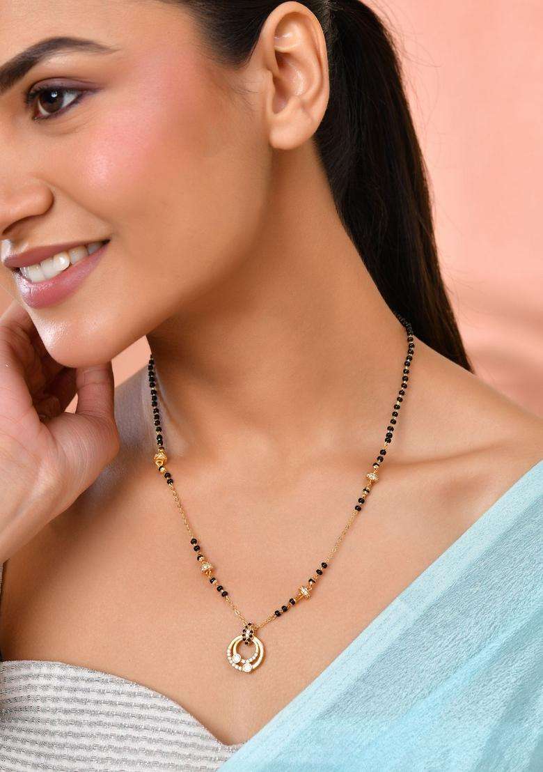 Gold Stainless Steel Mangalsutra - Indya
