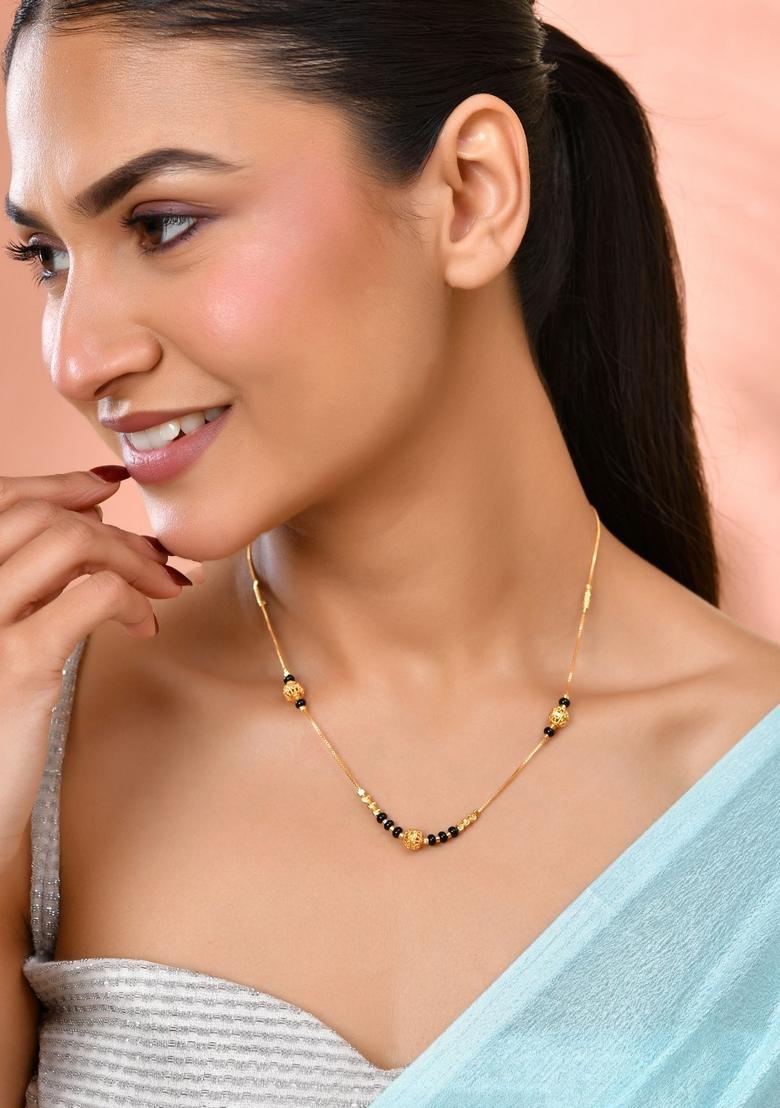 Gold Stainless Steel Mangalsutra - Indya