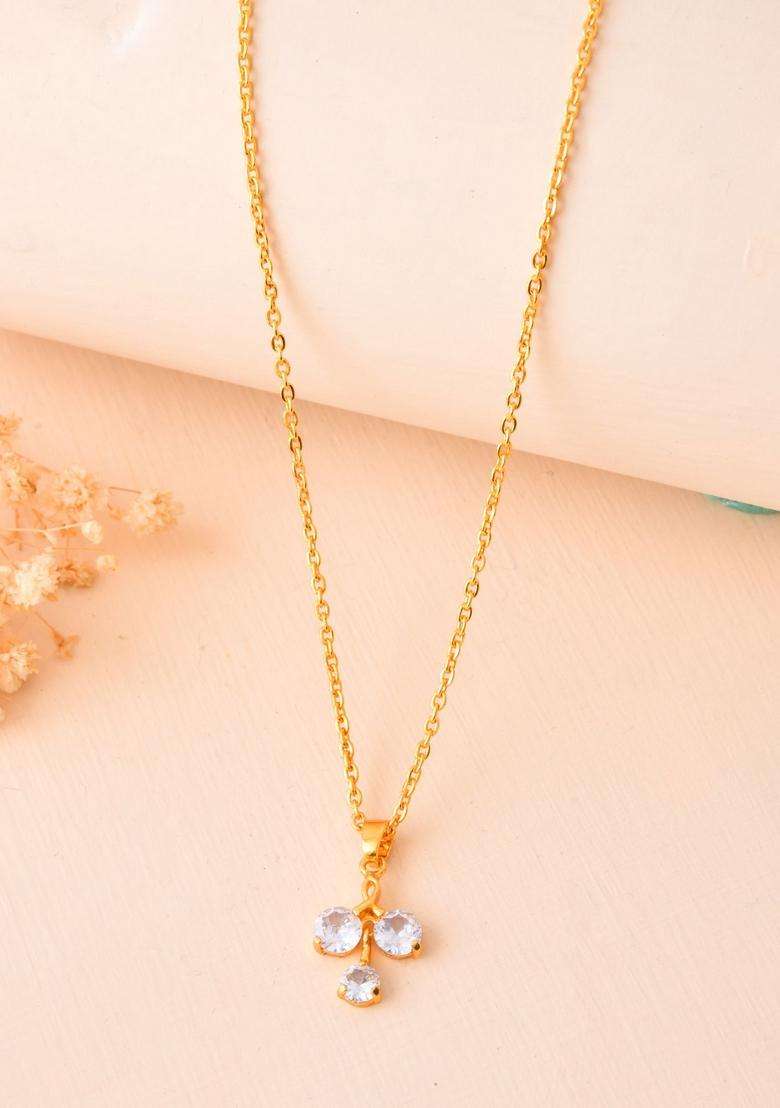Gold Stainless Steel Pendant - Indya