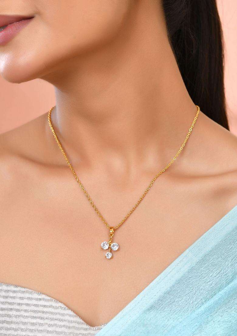 Gold Stainless Steel Pendant - Indya