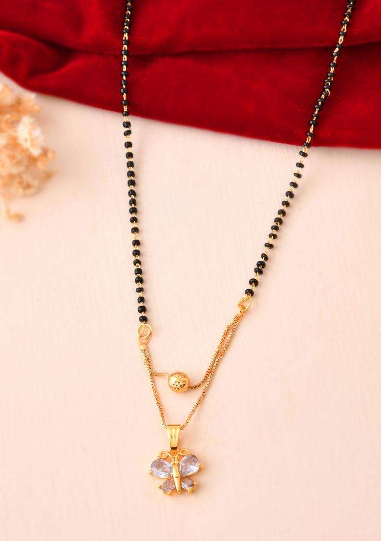 Gold Stainless Steel Mangalsutra - Indya