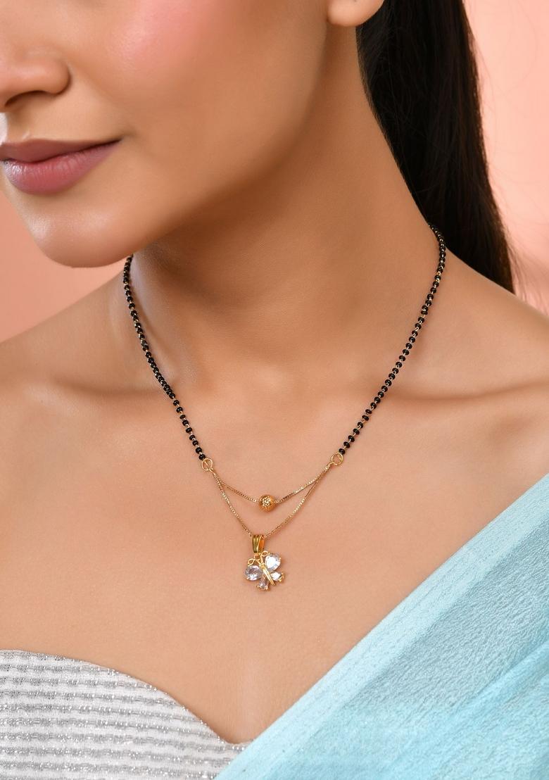 Gold Stainless Steel Mangalsutra - Indya