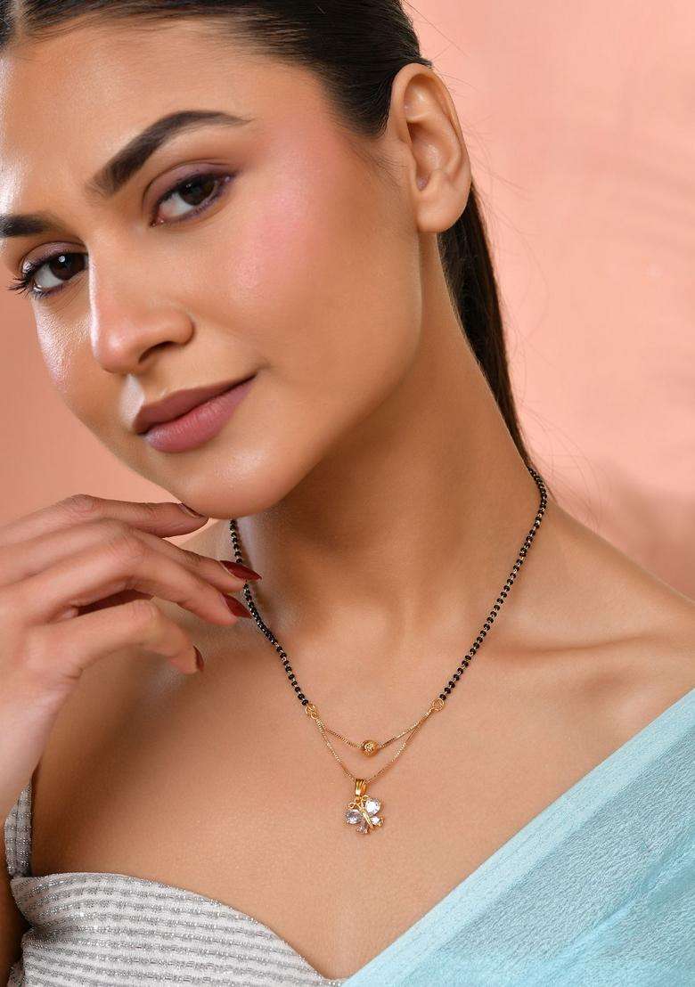 Gold Stainless Steel Mangalsutra - Indya