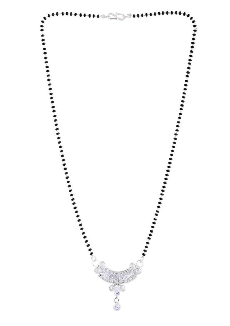 Silver Stainless Steel Mangalsutra - Indya