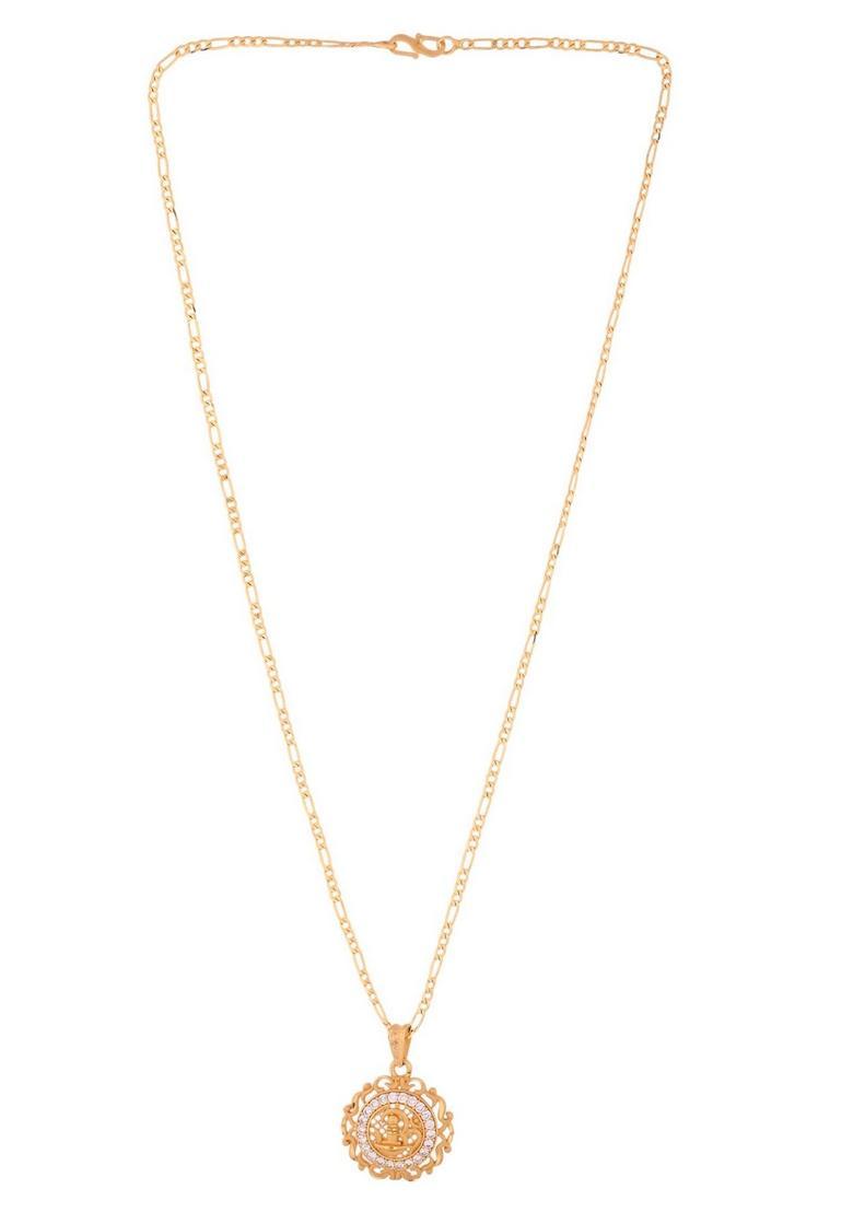 Gold Stainless Steel Pendant - Indya