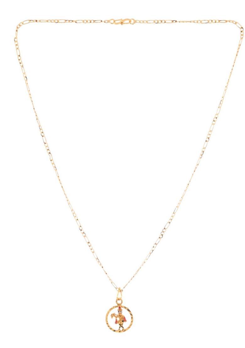 Gold Stainless Steel Pendant - Indya