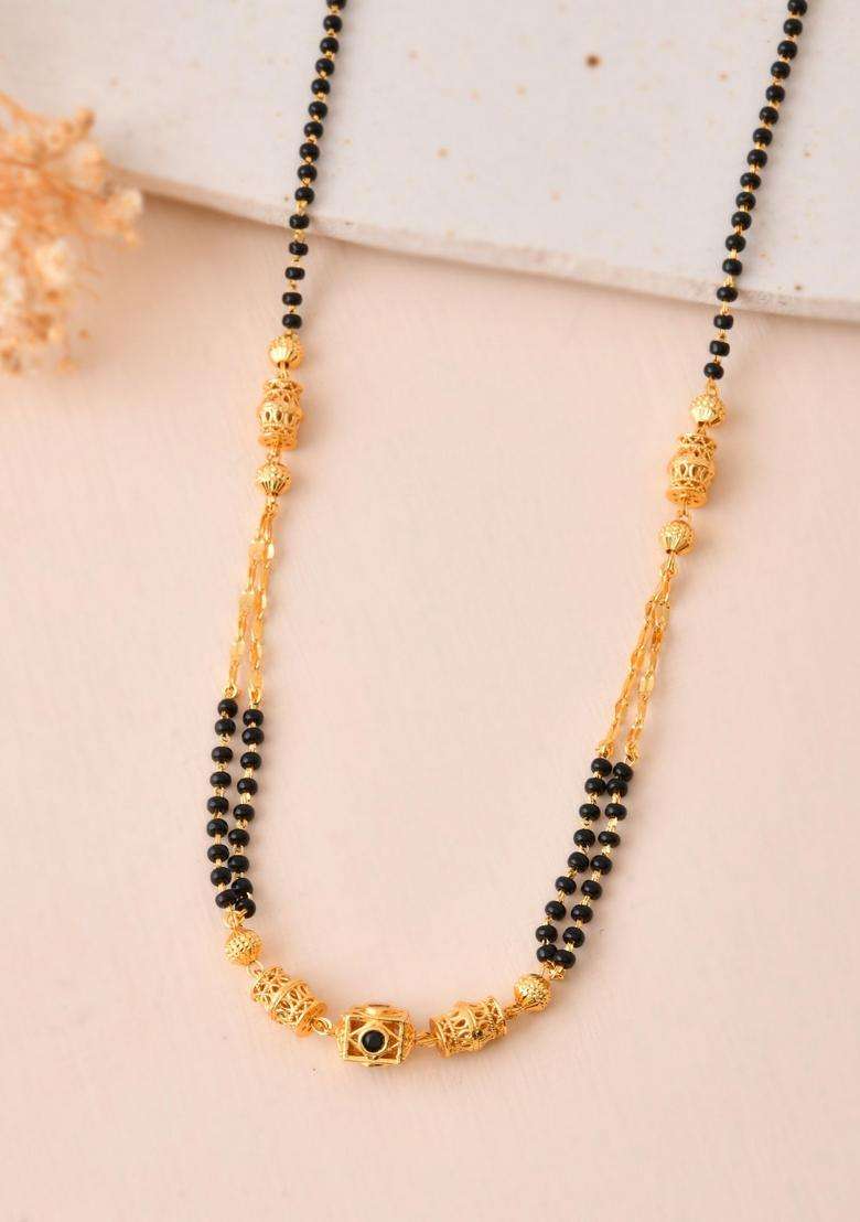 Gold Stainless Steel Mangalsutra - Indya