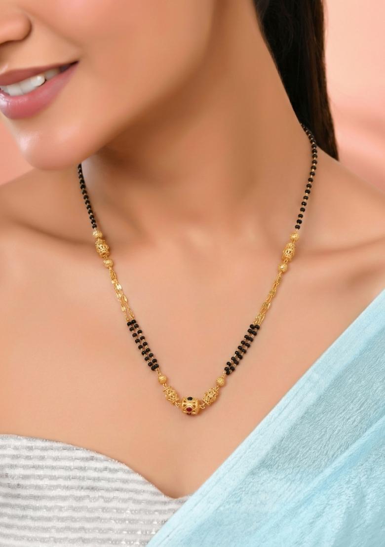 Gold Stainless Steel Mangalsutra - Indya