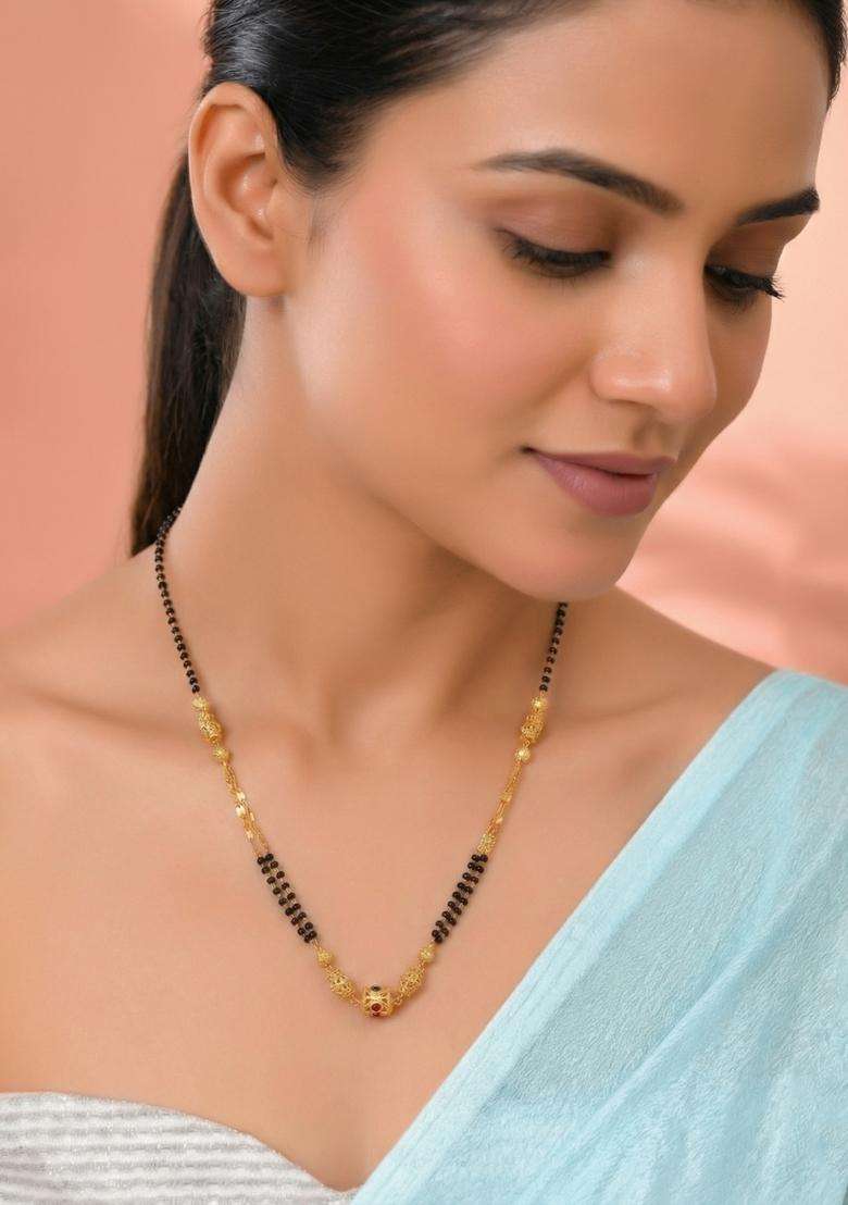 Gold Stainless Steel Mangalsutra - Indya