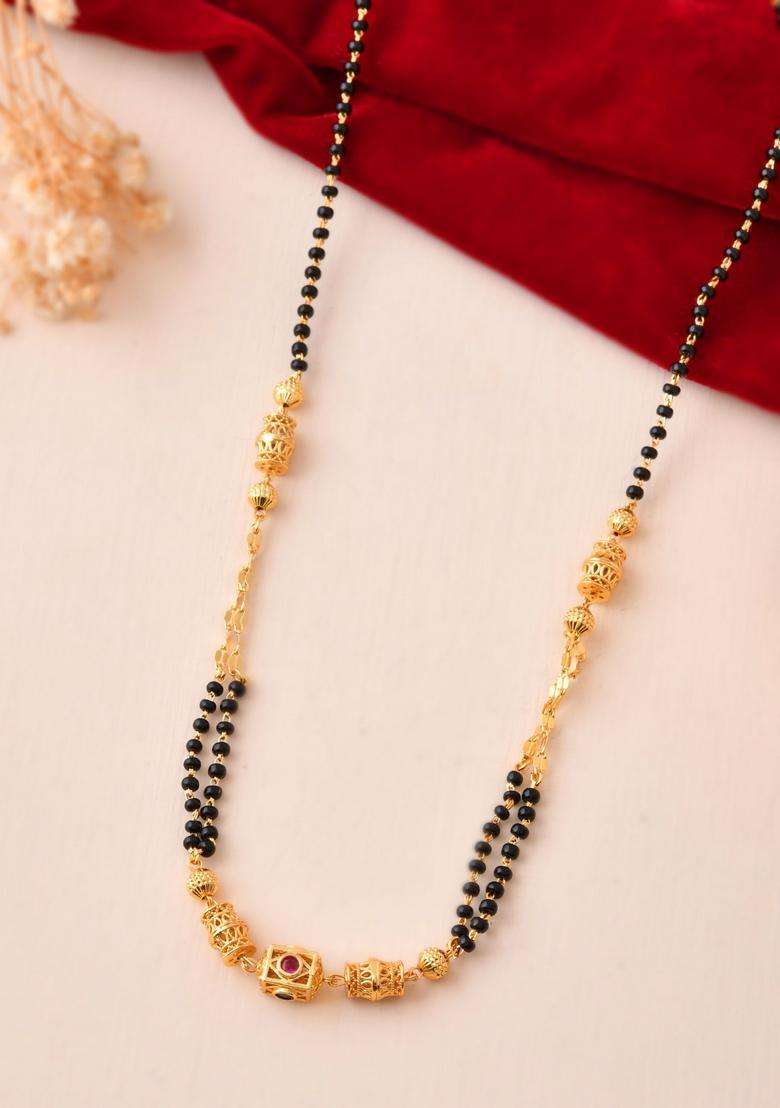 Gold Stainless Steel Mangalsutra - Indya