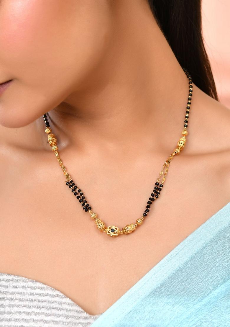 Gold Stainless Steel Mangalsutra - Indya