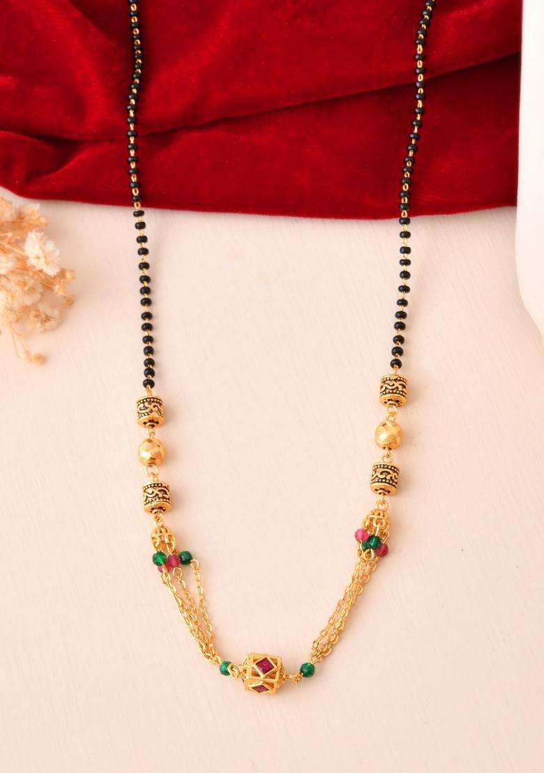 Gold Stainless Steel Mangalsutra - Indya
