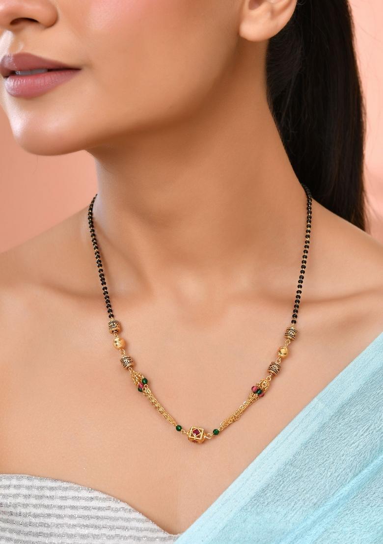 Gold Stainless Steel Mangalsutra - Indya
