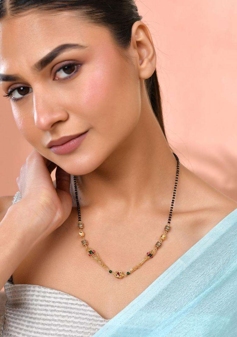 Gold Stainless Steel Mangalsutra - Indya