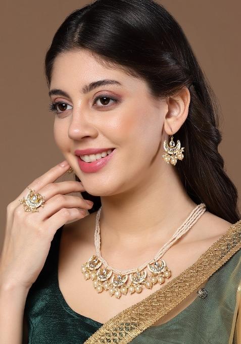 Cream Alloy Necklace