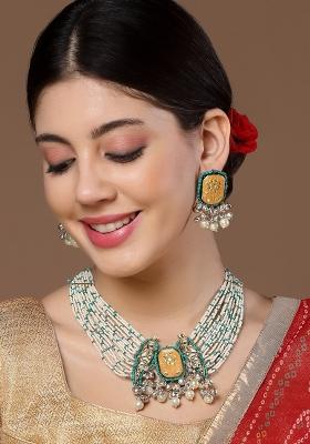 Green Alloy Necklace
