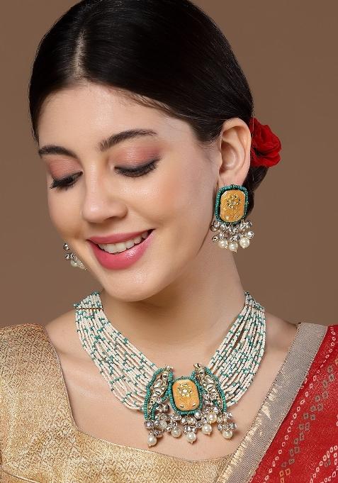 Green Alloy Necklace
