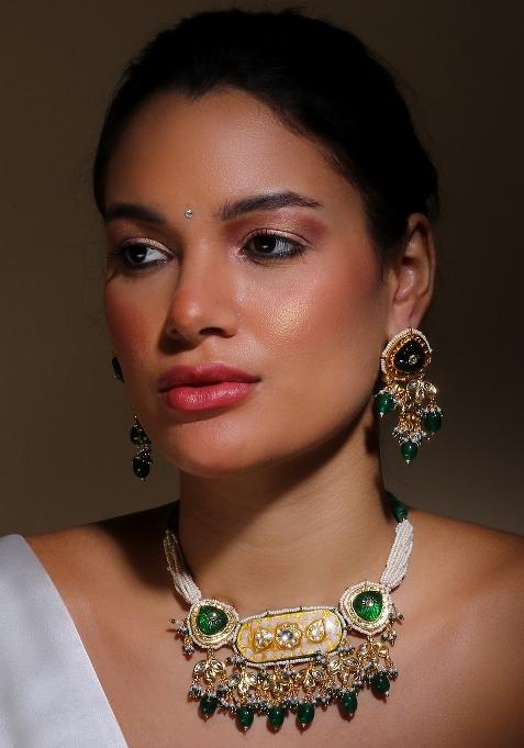 Green Alloy Necklace