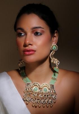 Green Alloy Necklace
