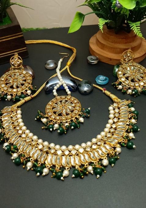 Green Copper Necklace Set