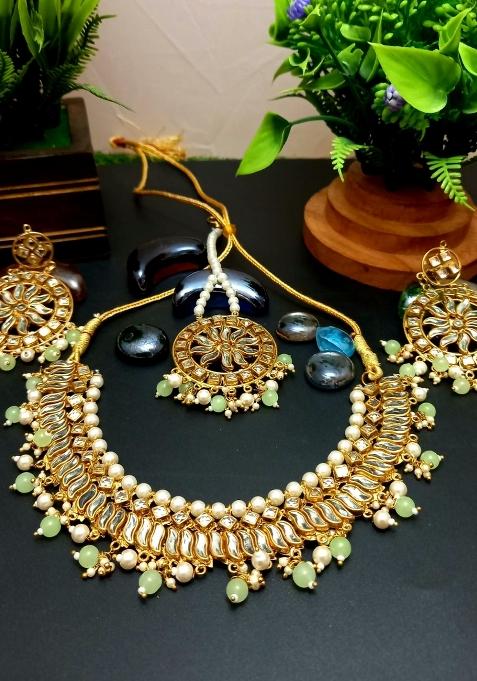 Green Copper Necklace Set