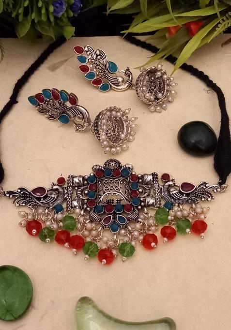 Black Brass Necklace Set