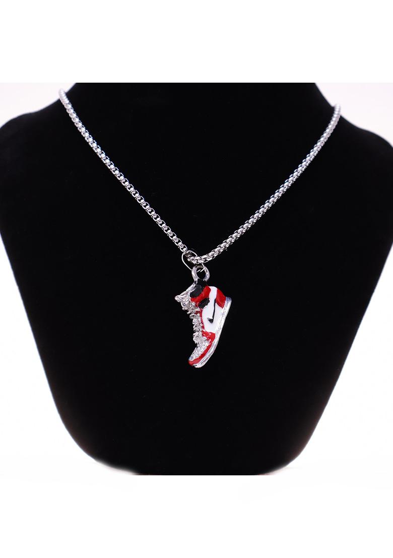Red Stainless Steel Necklace - Indya