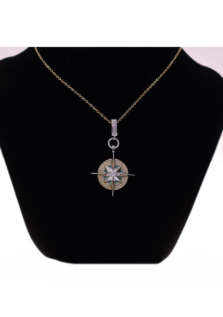 Silver Stainless Steel Necklace - Indya