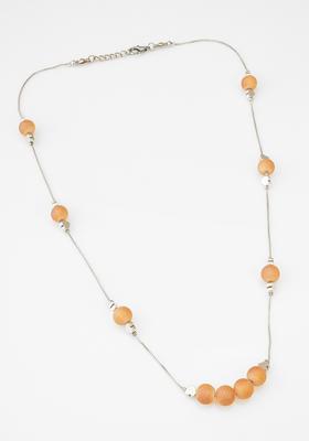 Silver Beads Alloy Necklace Set