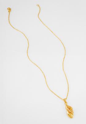 Golden Diamond Alloy Necklace Set