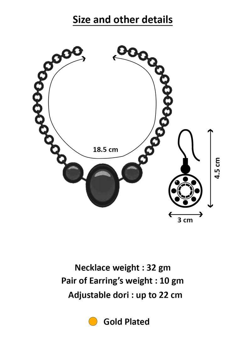 Pink Kundan Alloy Necklace Set - Indya