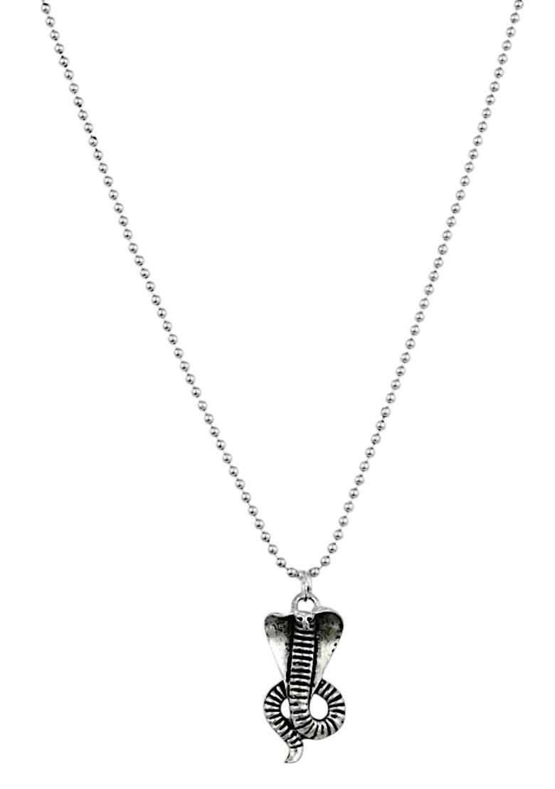 Silver Alloy Chain Pendant - Indya